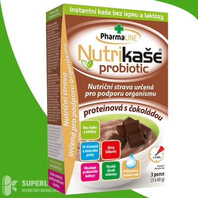 Nutrikaše probiotic proteinová s čokoládou 3 x 60 g