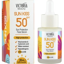 Victoria beauty SUN KISS Ochranné voděodolné pleťové sérum SPF50 s kyselinou hyaluronovou 30 mL