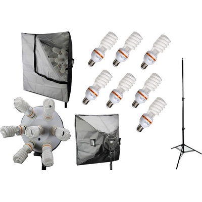 Elementrix softbox set lampa 7x35W stativ – Zboží Mobilmania