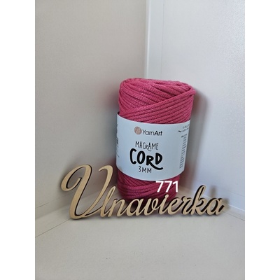 YarnArt Macrame Cord 3mm -771 fuchsiová