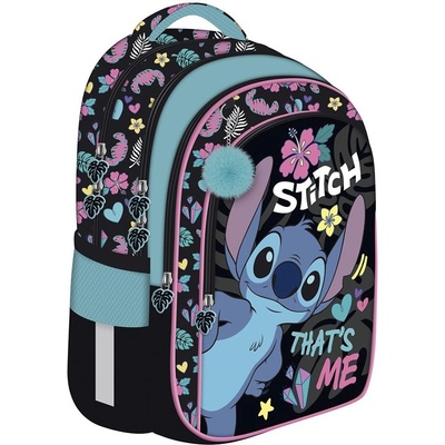 LICENSE Ученическа чанта Lilo and Stitch анатомична черна TO-PLS-6428-XXX-STIT-DI (TO-PLS-6428-XXX-STIT-DI)
