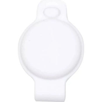 JC Силиконов държач за каишки за домашни любимци за Apple AirTag - JC AirTag Pet Collar Back Clip (бял)