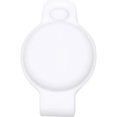 JC Силиконов държач за каишки за домашни любимци за Apple AirTag - JC AirTag Pet Collar Back Clip (бял)
