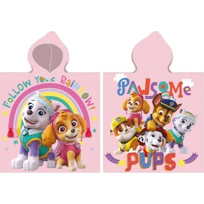 Faro Plážové pončo Paw Patrol pawsome Bavlna Froté 55 x 55 cm