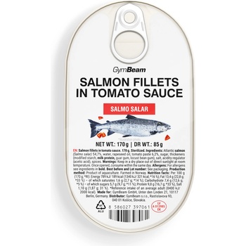 GymBeam Филета от сьомга в доматен сос 170 g