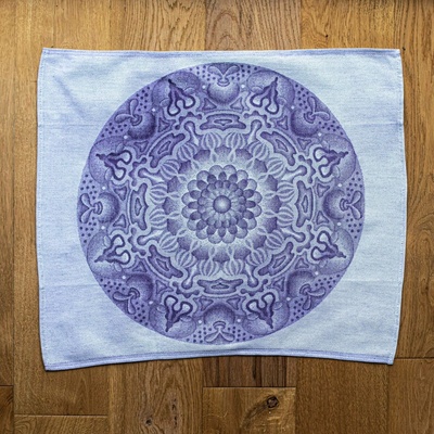 Mandalama Utěrka mandala fialová – Korunní čakra