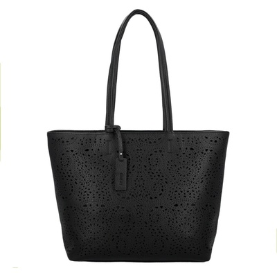 Stylová dámská koženková kabelka na rameno Zoe černá