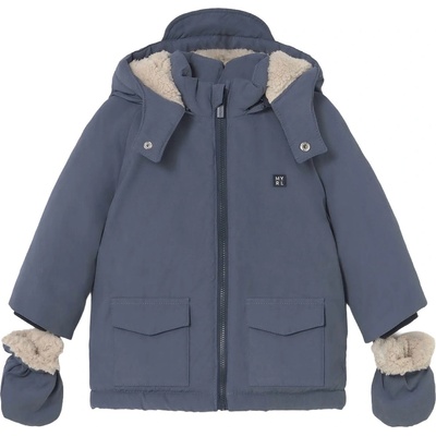 Парка с ръкавици Mayoral - С качулка, синя, 18 м (15-02421-045-18M)