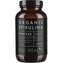 Kiki health Spirulina prášok 100% BIO RAW VEGAN 200 g