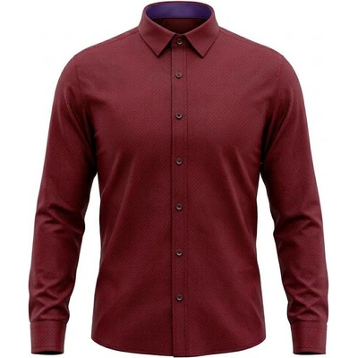 Ego man pánská košile regular fit EGB-513-4 bordó