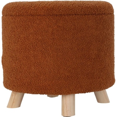 HOMESTYLING Taburet s úložným priestorom TEDDY 40 cm hnedá
