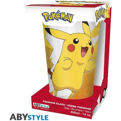 ABYstyle Sklenice Pokémon Pikachu 400 ml