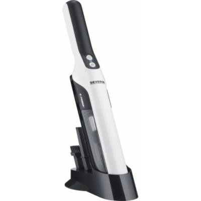 cordless handheld vacuum cleaner, quiet animal hair vacuum cleaner with furniture attachment for furniture and keyboards, wireless handheld vacuum cleaner with battery for up to 30 minutes running time, matt white/black, HV 7140