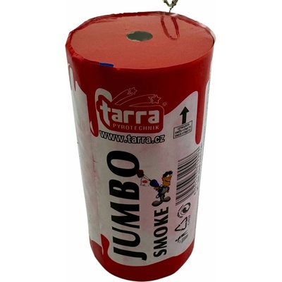 Dýmovnice JUMBO SMOKE ČERVENÁ 1 ks trhací pojistka TARRA EP-8028CS-A-1