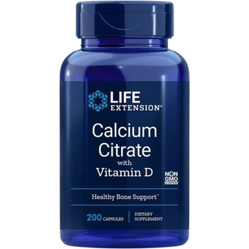 Image 1 of Life Extension Calcium Citrate with Vitamin D3 [200 капсули]