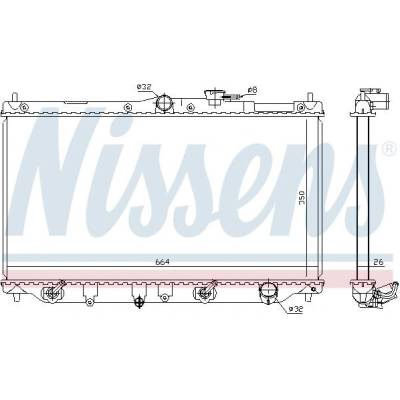 Chladič motoru NISSENS 622831