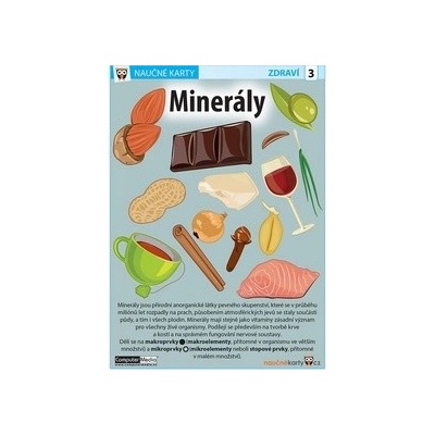 Naučné karty Minerály