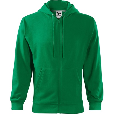 MALFINI Malfini trendy zipper 410 / Яке кенгуру с цип и качулка - средно зелено xxxl (4101618)