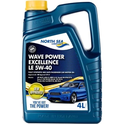 North Sea Lubricants Nsl wave power excellence le 5W-40 4 l