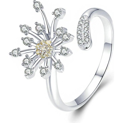 P&J Jewellery Stříbrný prsten Pampeliška SRUNI25