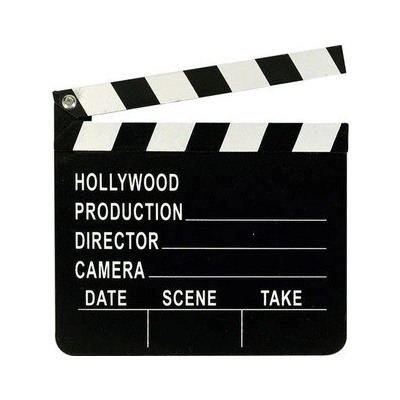 Rekvizita do fotokoutku Hollywood filmová klapka 17 x 20 cm