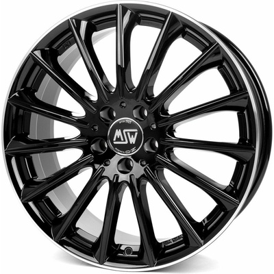 MSW 30 7,5x18 5x112 ET40 gloss black diamond lip