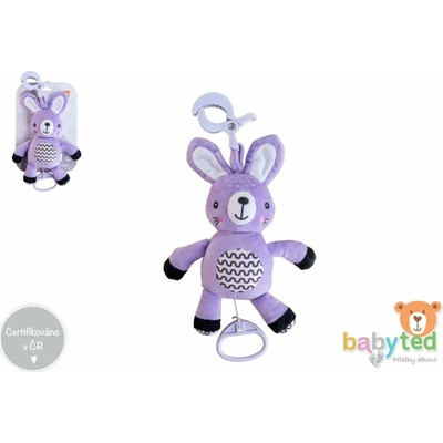 babyted Naťahovací hrací strojček 30 cm záves na postieľku/kočík Zajačik