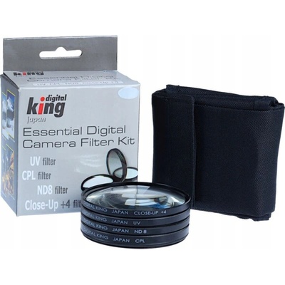 King sada filtrů PL-C+UV+ ND8 +4 55mm
