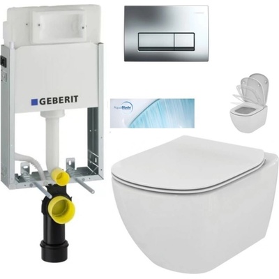 GEBERIT KOMBIFIXBasic tlačítko DELTA 51 CR WC TESI + sedadlo 110.100.00.1 51Cr TE1