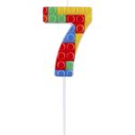 JUNIOR Свещ за торта JUNIOR Lego модел 7-p 10, 5 cm