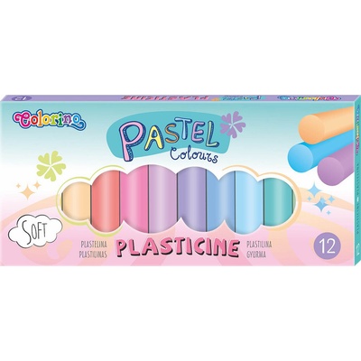 Colorino Modelovací hmota Pastel 12 barev 315074