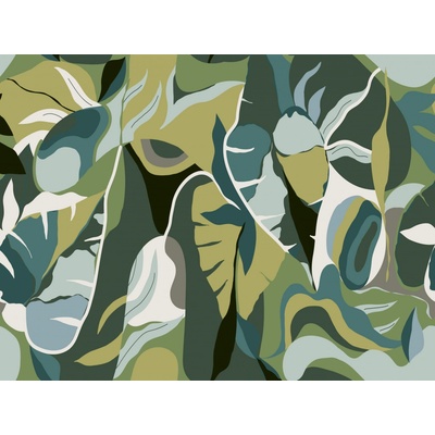 Vliesový panel na zeď 688184 Tropical house 3 x 4 m