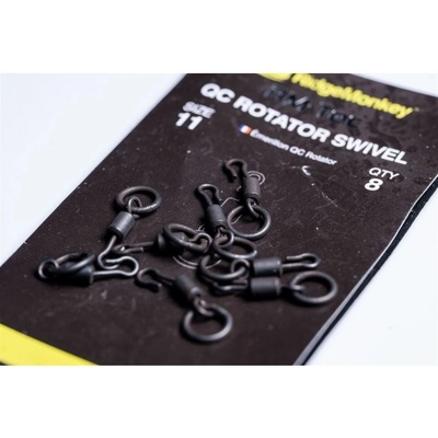 RidgeMonkey Obratlík RM-Tec Quick Change Rotator Swivel veľ.11 8 ks