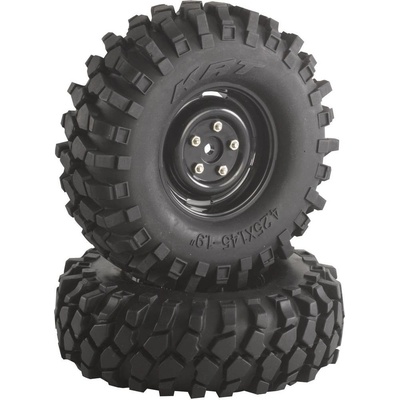 Absima 1:10 crawler kompletné kolesá Offroad V Block Crawler čierna 2 ks 2500030