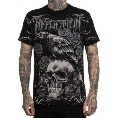 AFFLICTION мъжка тениска affliction - midnight curse - a27305-bk