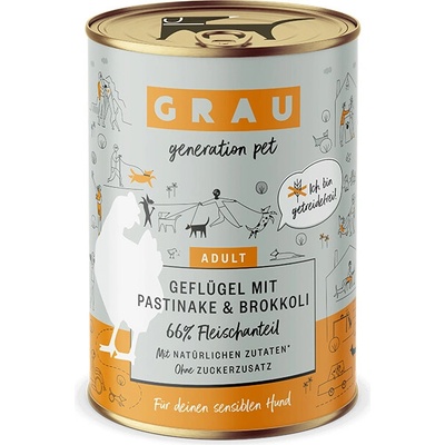 Grau Adult Kura s paštrnákom & brokolicou 400 g