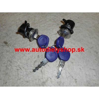 Fiat PUNTO 11/93-8/99 2x zámok dverí + 4 x klúč