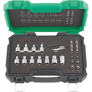 Fortis Комплект вложки в куфар 1/4" 1/2", fortis, 27 части (fortis 4317784707008)