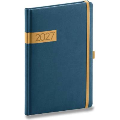 Presco Twill A5 týdenní 2027 modrý