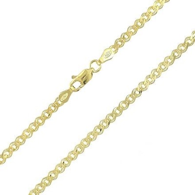 InfinitySilver Stříbrný pozlacený řetízek 1781065SFG55
