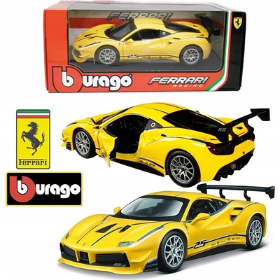 Bburago Ferrari 488Challenge žlutá 1:24