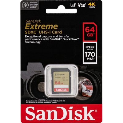 SanDisk SDXC UHS-I U3 64GB SDSDXV2-064G-GNCIN