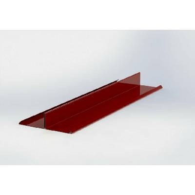 Rozdělovací lišta r.š.250mm pozink Lakovaný RAL 3011 červenohnědá s folií dl.2m