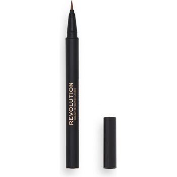 Makeup Revolution Hair Stroke Brow Pen fix na obočie Medium Brown 0,5 ml