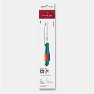 | Victorinox -Sada kuchynských nožov na zeleninu SWISS CLASSIC 11 cm 6 ks pestrofarebná | 6.7836.6C1