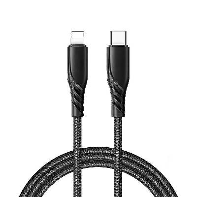 Кабел Xmart Lightning to Type-C Greased Series 1.2m Black (3800202095852)