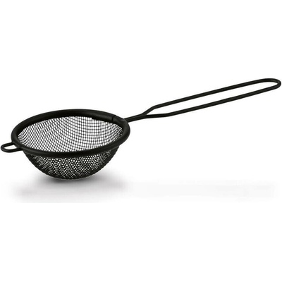Cedník 8cm kovový černý