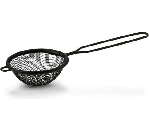 Cedník 8cm kovový černý