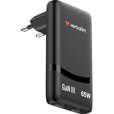 Verbatim Fold n Go GaN Charger 65W EU plug Black (32354)