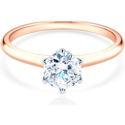 Savicki Zásnubný prsteň The Journey dvojfarebné zlato laboratórny diamant TJ R2 LAB RB
